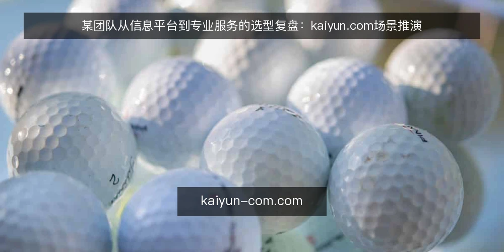 某团队从信息平台到专业服务的选型复盘:kaiyun.com场景推演 — 场景与约束:信息平台够用吗? 配图